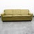 Unique rosewood and green fabric sofa / couch recently imported from Denmark. The main portion of the sofa comes in green...