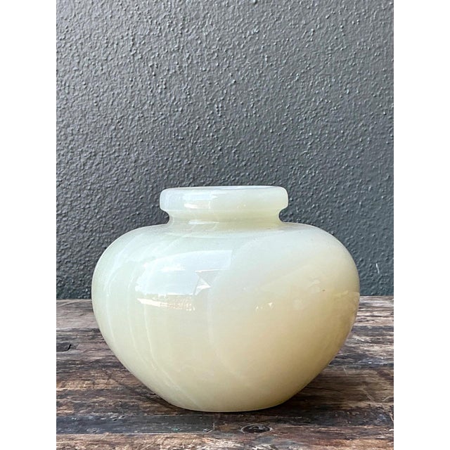 Vintage Stone Onyx Vase For Sale - Image 10 of 18