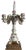 MId-Century Dresden Porcelain Floral Fruit Candelabra Table Lamp For Sale In New York - Image 6 of 15