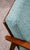 Brown Mid Century Danish Modern Lounge Chair Armchair Blue Aqua Arms MCM Denmark Japan For Sale - Image 8 of 12