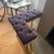Traditional Brass Fire Fender With Purple Velvet Seating For Sale - Image 3 of 6