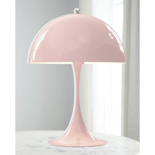 Brand new in its original packaging, this Panthella Mini Table Lamp in Pale Rose / Powder Pink is a limited-edition, out-...