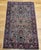 "Vintage Persian Kerman Lavar area rug in an all over pattern set on an ivory color background. This piece is a...