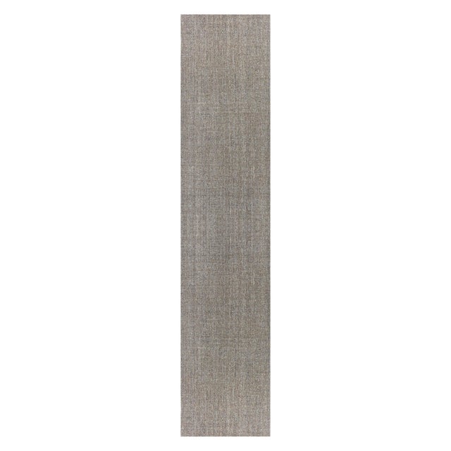 Modern Flat-Weave High-Low Runner in Nettle Mix & Yak Wool by Doris Leslie Blau For Sale