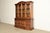 American Ethan Allen Georgian Solid Maple Lighted Breakfront Bookcase Cabinet For Sale - Image 3 of 17