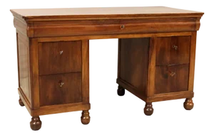 19th Century Italian Desk Table in Walnut