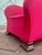 Red Pair of Scandinavian Art Deco Lounge Chairs, Curved Upholstered Club Chairs, 1930s For Sale - Image 8 of 10