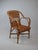 French Provincial Rattan Armchair For Sale - Image 3 of 16