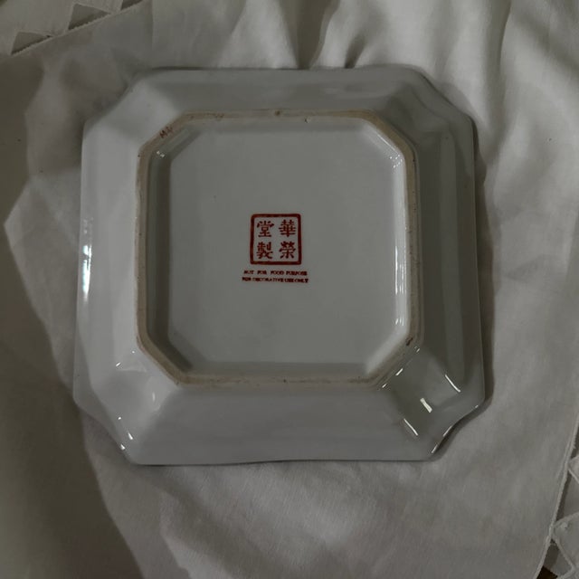 Chinese Antique Chinese Asian Ceramic Hand Painted Roosters Plate For Sale - Image 3 of 6