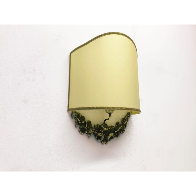 Vintage Fan with Cast Decoration, 1950s For Sale - Image 6 of 18