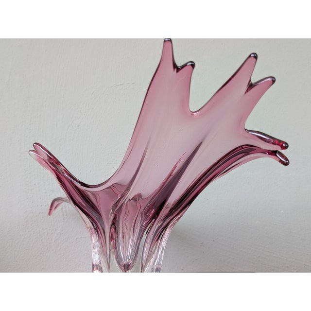 1970s Exceptional Sommerso Murano Glass Centerpiece Bowl For Sale - Image 5 of 9