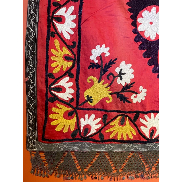 Gorgeous Suzani Textile For Sale - Image 9 of 9