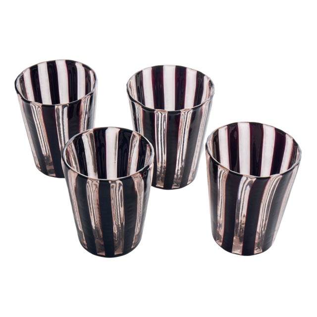 Italian Crystal Glasses from Mariana Iskra, 2004, Set of 4 For Sale