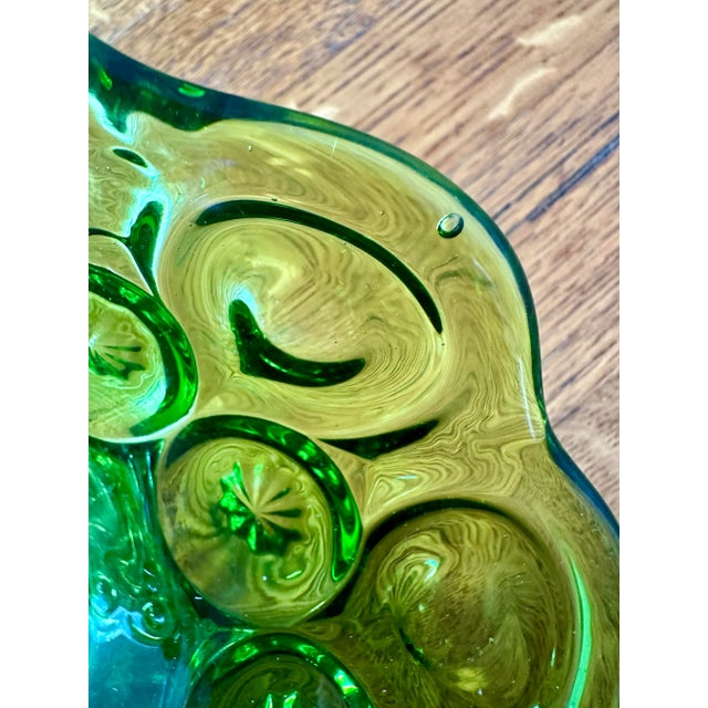 Glass 1960’s Moon & Stars Pattern Glass Dish For Sale - Image 7 of 10