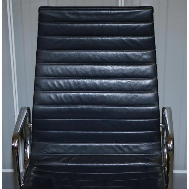 Black Leather Swivel Office Chairs from Vitra For Sale - Image 6 of 18