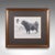 This is a vintage artist's proof sketch of the Welsh Black Bull. An English, framed original illustration for British Post...