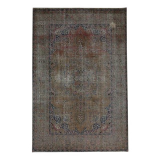 Vintage Hand-Knotted Middle Eastern Rug For Sale