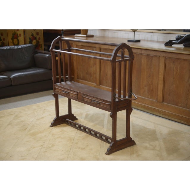 Art Nouveau Wooden Clothes Rack, 1900s For Sale - Image 9 of 13
