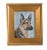 Wood German Shepard Dog Portrait Oil Painting Including the Antiqued Gold Wood Frame For Sale - Image 7 of 7