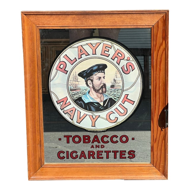 Mid Century Nautical / Pub Style Mirror For Sale