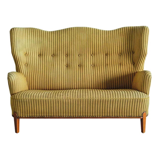 Sculptural Sofa by Bertil Söderberg for Nordiska Kompaniet, Sweden, 1940s For Sale
