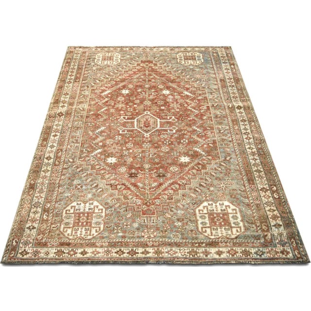 Late 19th Century 19th Century Persian Shiraz Rug For Sale - Image 5 of 7