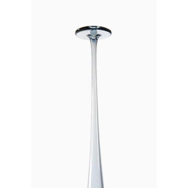 Scandinavian Modern Vase in Glass by Nils Landberg, 1964 For Sale - Image 4 of 6