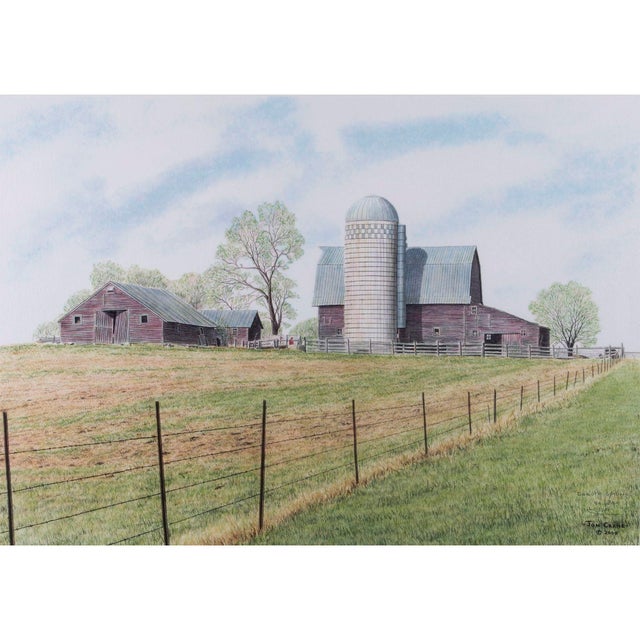 Estate Jon Crane Dakota Springs giclée, circa 2001. This giclée of a watercolor by Black Hills artist Jon Crane, is...