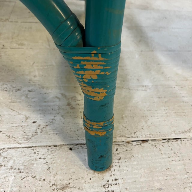 Tommi Parzinger for Willow and Reed Dining Game Set Brass Inlay For Sale - Image 11 of 13