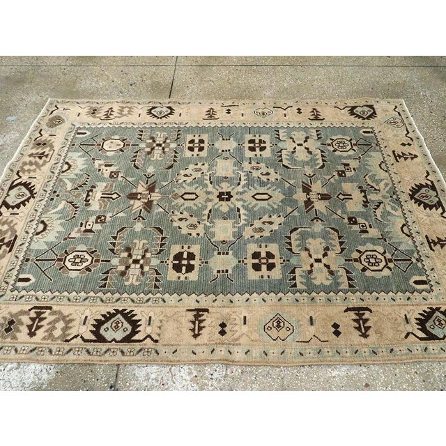 Galerie Shabab Collection Mid-20th Century Persian Malayer Accent Rug For Sale - Image 4 of 7
