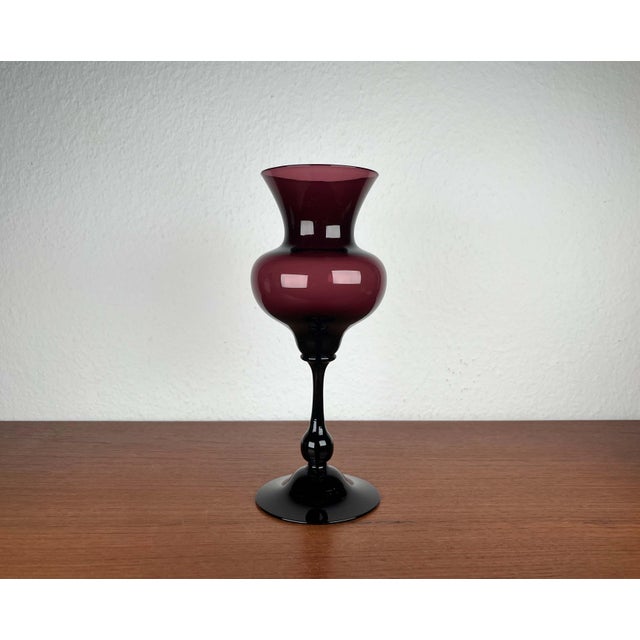 Mid-Century Modern Glass Vase by Hugo Gehlin for Gullaskruf Glasbruk, Sweden, 1950s For Sale - Image 13 of 13