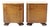 Vintage Art Deco Bedside Tables in Walnut Veneer, Czechoslovakia, 1930s, Set of 2 For Sale