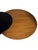 Large Biomorphic Kidney Shaped Two-Tone Mahogany & Black Coffee / Cocktail Table For Sale - Image 11 of 18