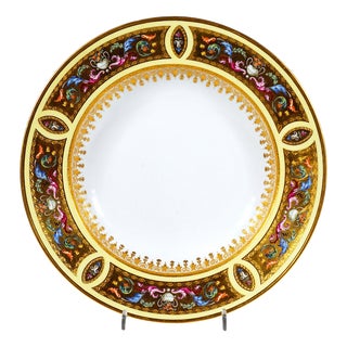 Viennese Imperial Classicist Gilt Plate with Arabesques by Conrad Sörgel von Sorgenthal, 1798 For Sale