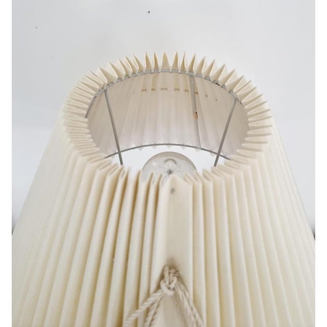 Mid-Century Modern Glass and Brass Table Lamp from Orno Oy, Finland, 1960s For Sale - Image 6 of 10