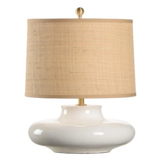 Gainsboro Lamp - White & Tan For Sale