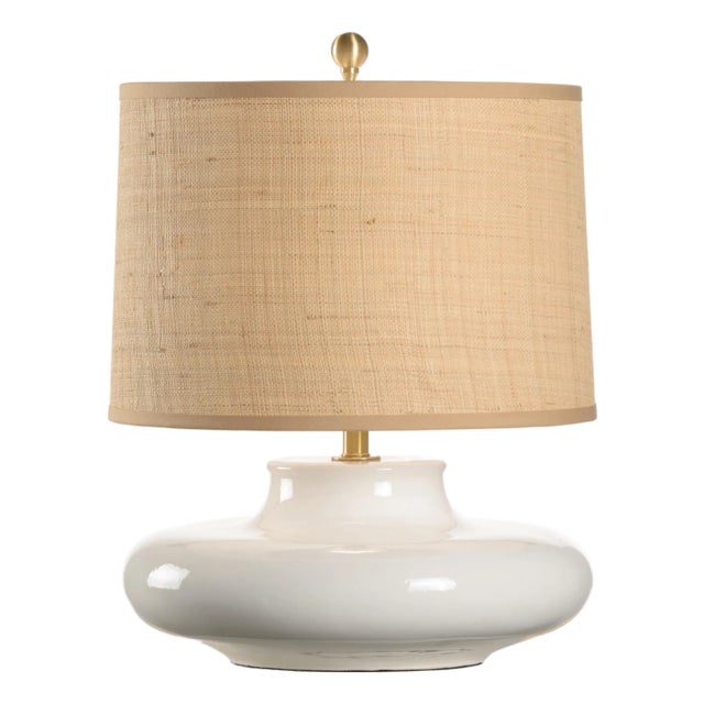 Gainsboro Lamp - White & Tan For Sale