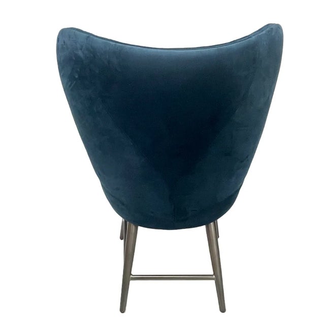 2020s Sarreid Ltd. Blue Wings Chairs- a Pair For Sale - Image 5 of 9