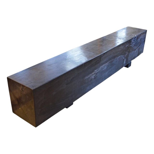 Andrianna Shamaris Petrified Wood Log Bench For Sale