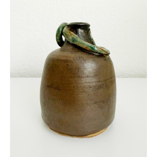 Outsider Art, Folk Art Snake Pottery Vase For Sale - Image 4 of 11