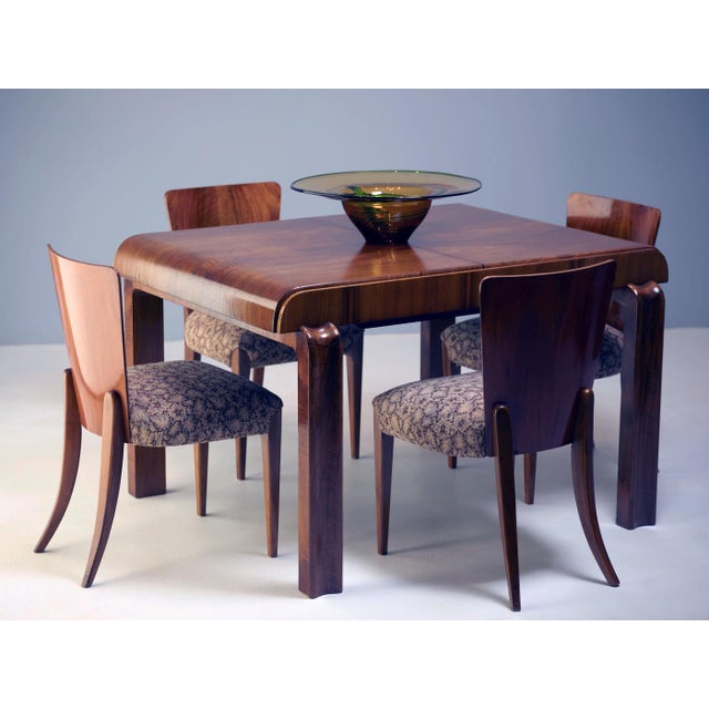 Vintage Extendable Dining Table, 1930s, Set of 5 For Sale - Image 14 of 15