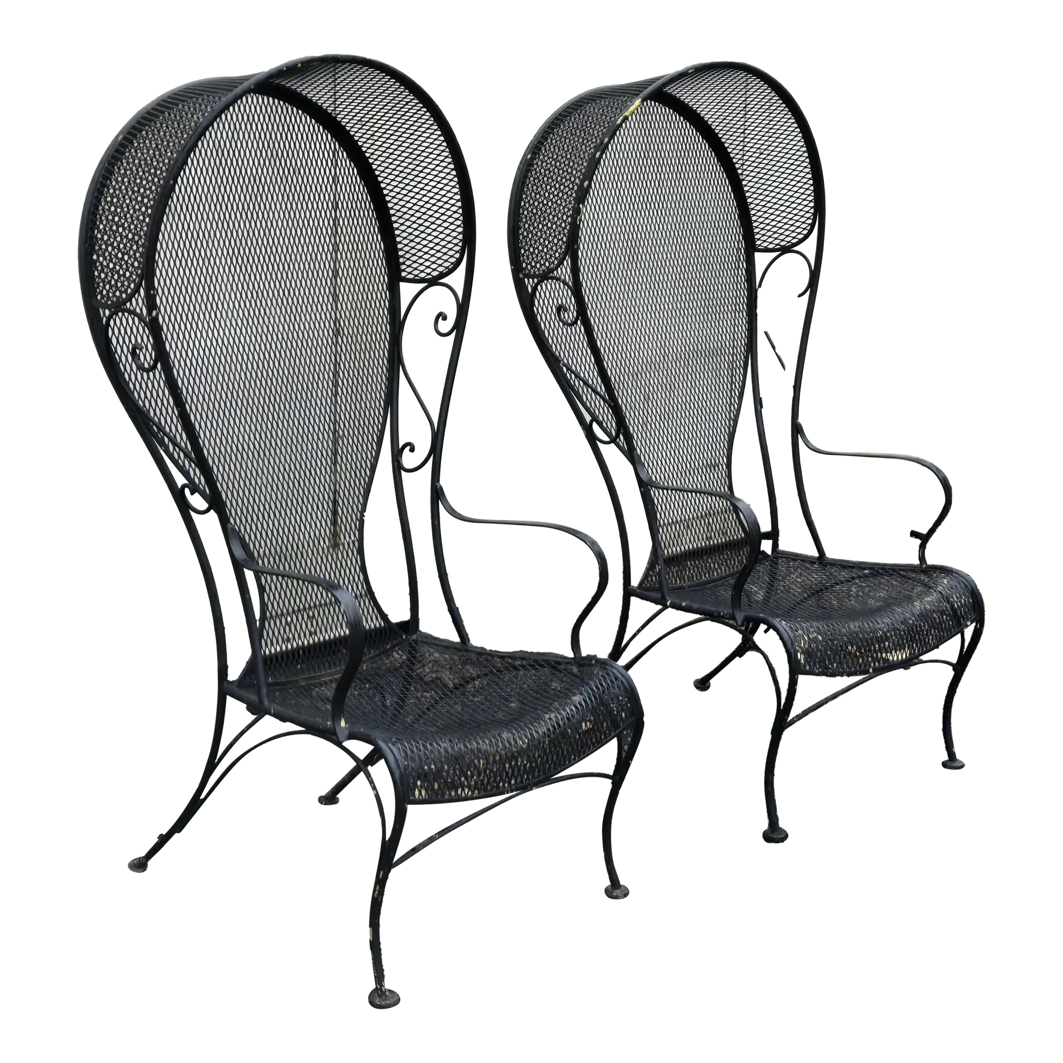 2 seat patio umbrella chair wrought iron Patiomore Chairs Set of 2, Stackable Indoor/ Outdoor Bistro Deck Metal Chairs for Garden/Backyard/Lawn, Support 300 lbs : Patio, Lawn & Garden meals or decorations 2 Pcs Patio Metal Dining