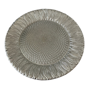 Vintage Wilton Armetale Sunflower Serving Tray