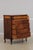 1930s Vintage French Style Bow Front 5 Drawer Inlaid Walnut Chest For Sale - Image 5 of 18