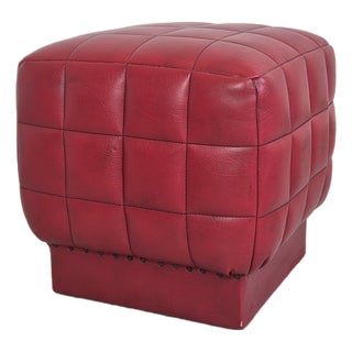 Mid-Century Cubist Ottoman, 1960s For Sale