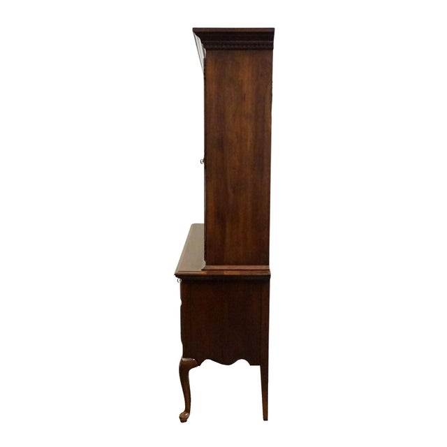 Mount Vernon Furniture Co. Solid Cherry Traditional Style 62" Buffet W. China Cabinet 100-560 For Sale - Image 10 of 13