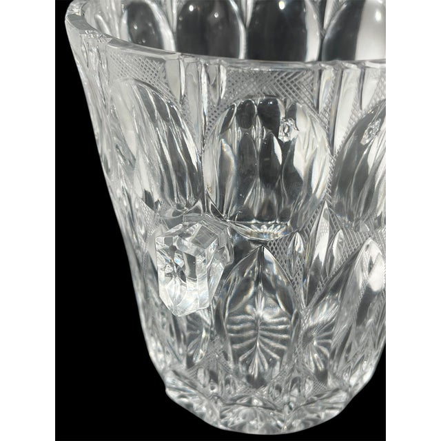 Glass 1960s Beyer Cut Crystal Glass Ice Bucket. Germany For Sale - Image 7 of 10