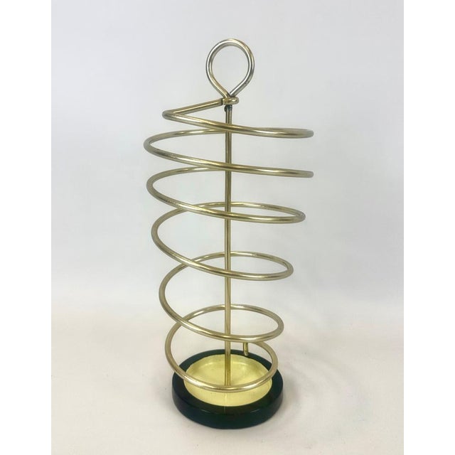 Mid-Century Modern Mid-Century Spiral Loop Umbrella Stand, 1960s For Sale - Image 3 of 11