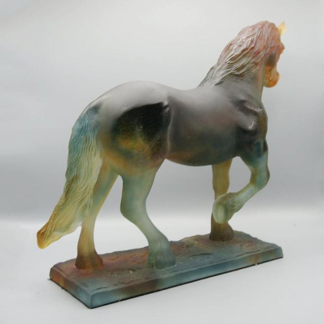 Glass Hadrien Horse from Daum after Jean-François Leroy For Sale - Image 7 of 10
