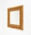 Wood Mid-Century Rattan and Wicker Wall Mirror, Italy, 1970s For Sale - Image 7 of 10